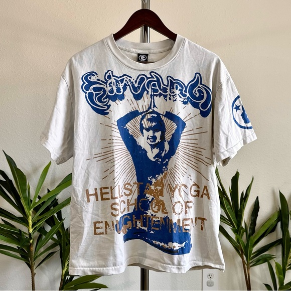 Hellstar Other - Hellstar Yoga Cream/Blue T-Shirt